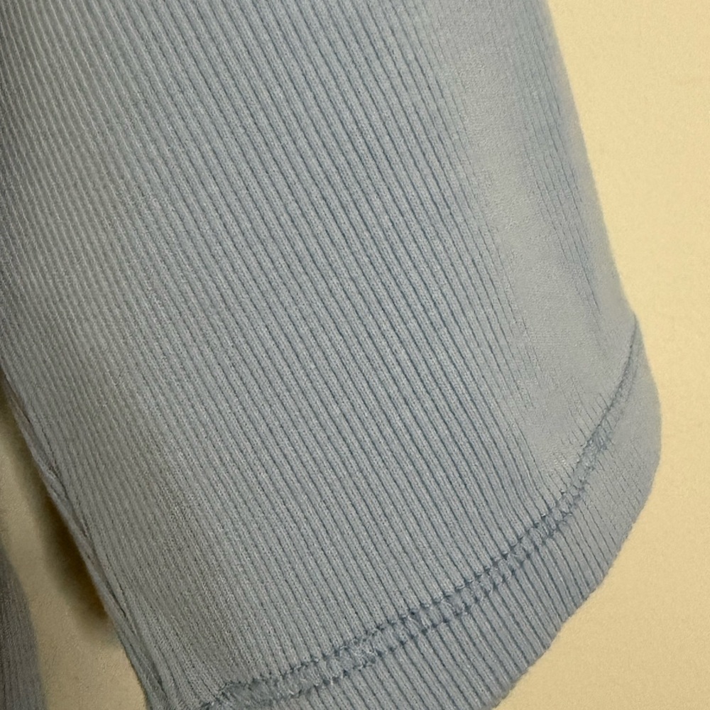 {Maeve by Anthropologie}-Size M-Light Blue Short Sleeve Top - Picture 3 of 6